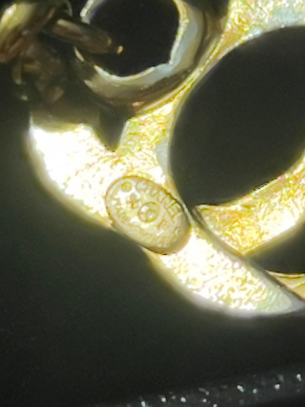 CHANEL Vintage 96P Turnlock Bracelet 24K GP Letter Charms 1996 Karl Lagerfeld - Picture 7 of 8